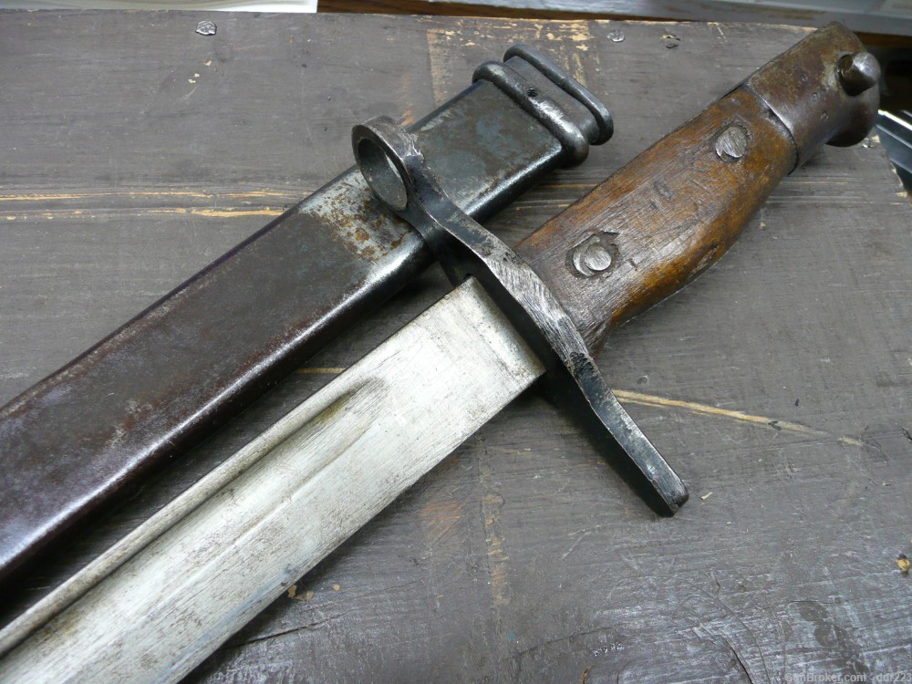 Japanese Type 30 Arisaka Training Bayonet & Scabbard  (R985) -img-8