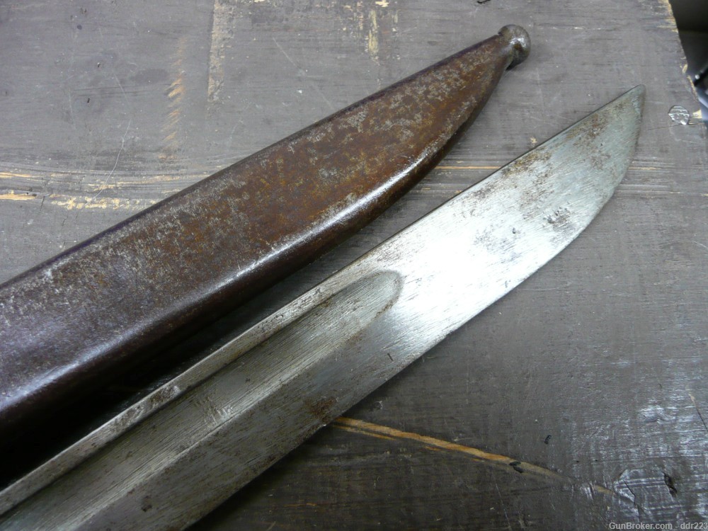 Japanese Type 30 Arisaka Training Bayonet & Scabbard  (R985) -img-4