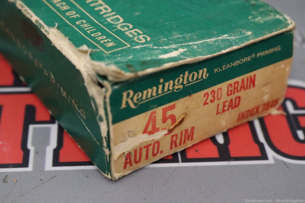 Lot O' One (1) Box of 49rds Remington .45 Auto Rim 230gr Lead-img-2
