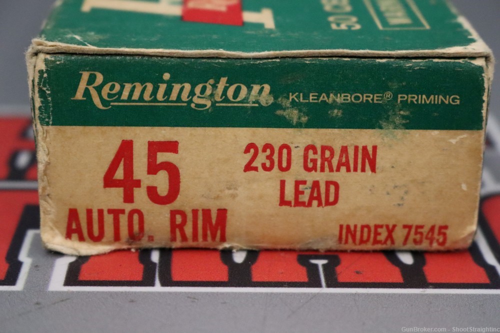 Lot O' One (1) Box of 49rds Remington .45 Auto Rim 230gr Lead-img-0