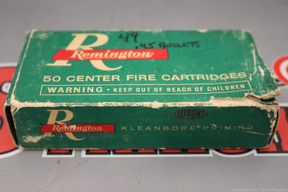 Lot O' One (1) Box of 49rds Remington .45 Auto Rim 230gr Lead-img-3