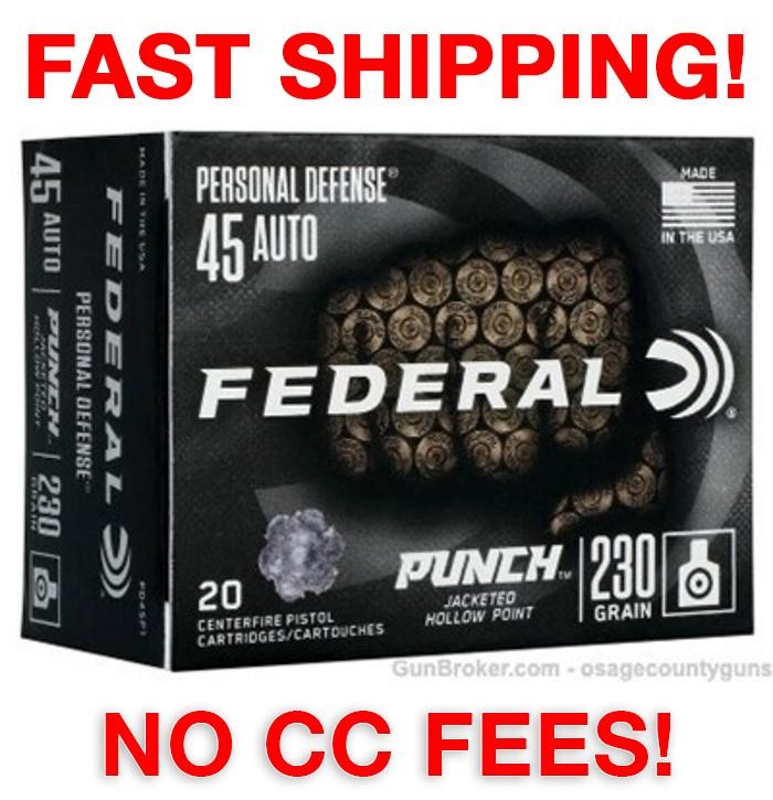 Federal Personal Defense PUNCH - 230gr - .45 ACP - 20rds-img-0