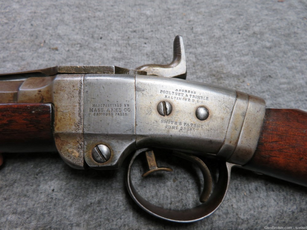 ANTIQUE CIVIL WAR SMITH BREECHLOADING CARBINE-HARD TO FIND-img-8