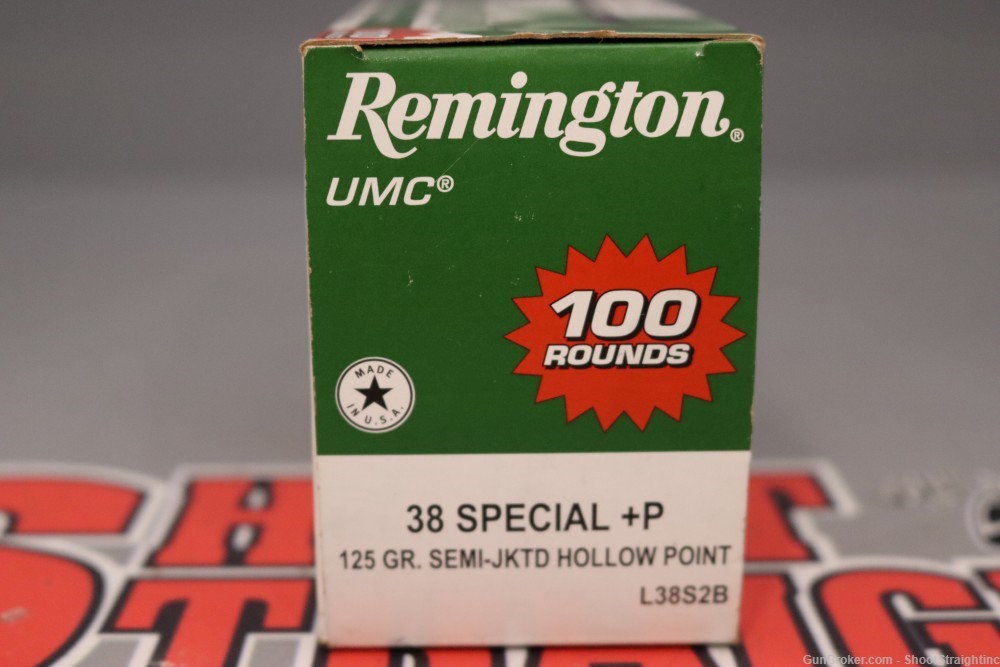 Lot O' One (1) Box of 95rds Remington .38SPL+P 125gr SJHP-img-0