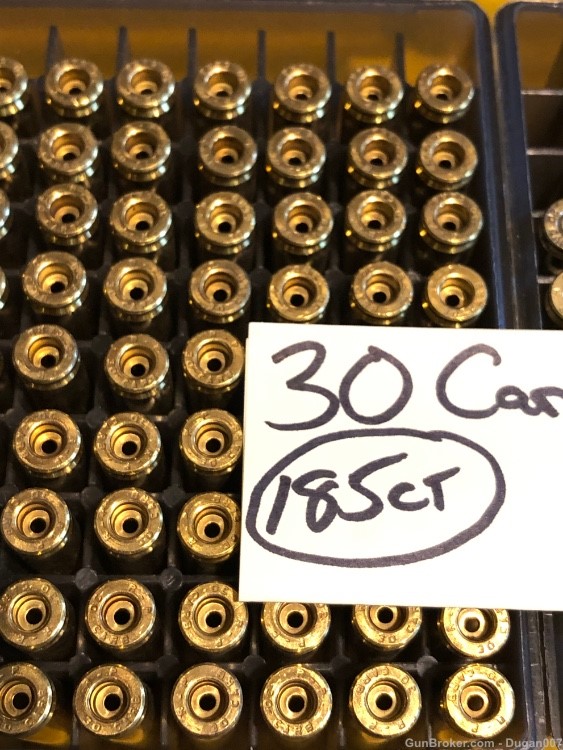 30 carbine fired brass mixed commercial headstamped -img-1