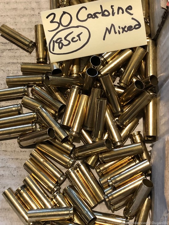 30 carbine fired brass mixed commercial headstamped -img-3