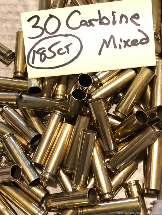 30 carbine fired brass mixed commercial headstamped -img-4