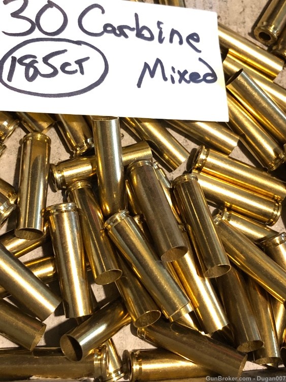 30 carbine fired brass mixed commercial headstamped -img-6