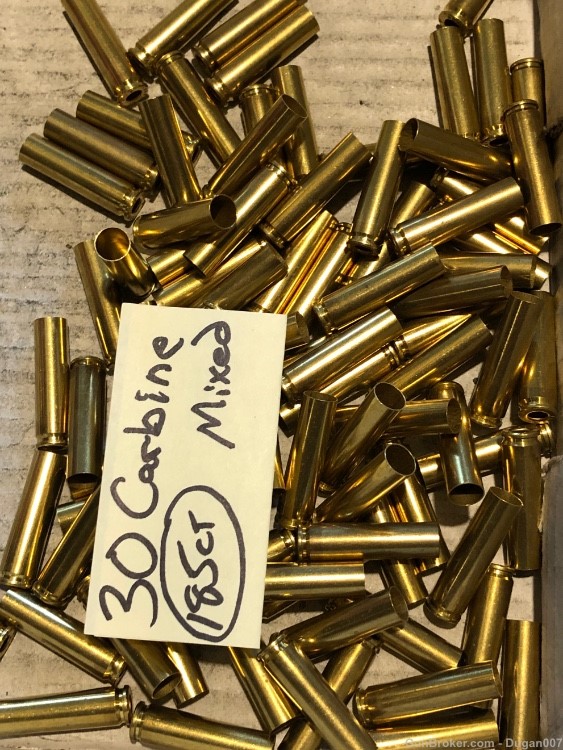 30 carbine fired brass mixed commercial headstamped -img-5