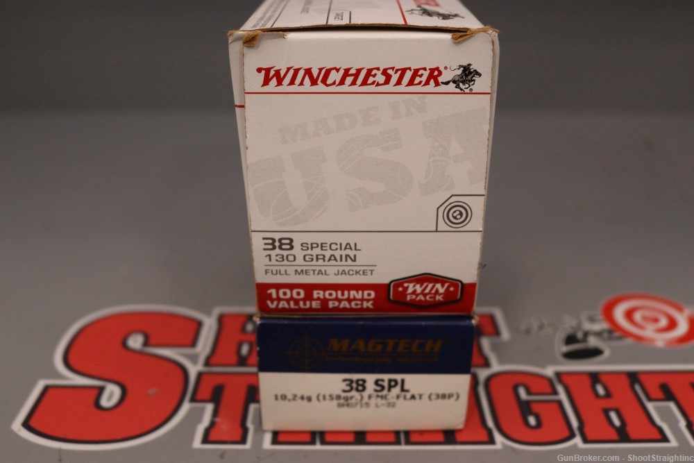 Lot O' 150rds Miscellaneous .38SPL Ammo - Winchester, Magtech & Federal --img-1