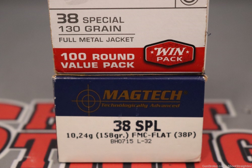Lot O' 150rds Miscellaneous .38SPL Ammo - Winchester, Magtech & Federal --img-0