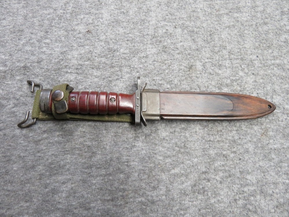 DUTCH M4 BAYONET FOR M1 CARBINE-NICE CONDITION-HARD TO FIND-img-0