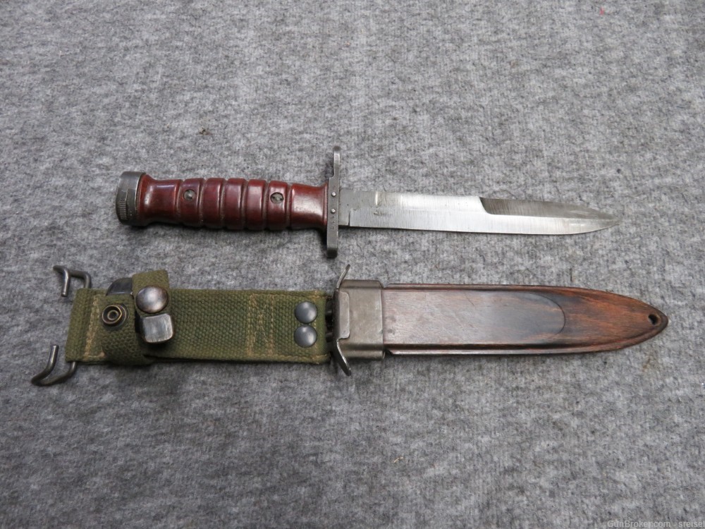 DUTCH M4 BAYONET FOR M1 CARBINE-NICE CONDITION-HARD TO FIND-img-1
