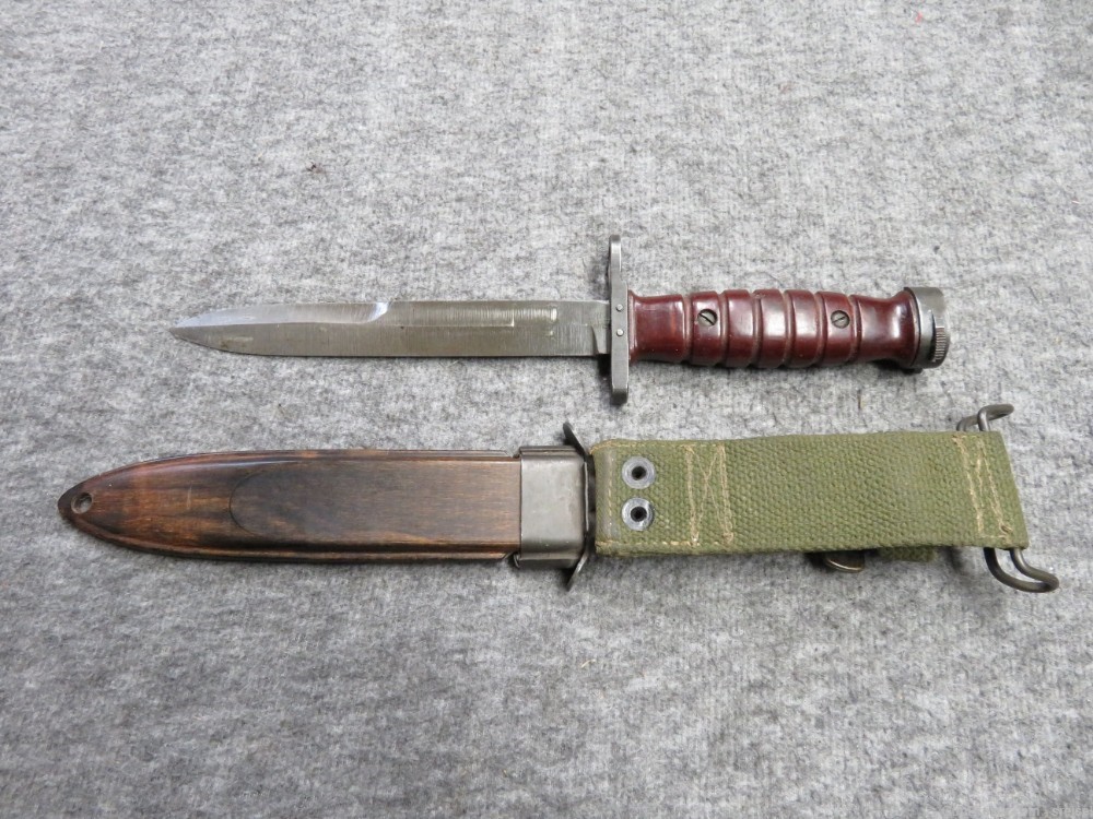 DUTCH M4 BAYONET FOR M1 CARBINE-NICE CONDITION-HARD TO FIND-img-4