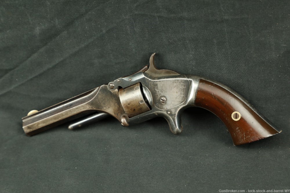 Smith & Wesson S&W Model Number One No. 1 .22 Short Tip Up Revolver Antique-img-2