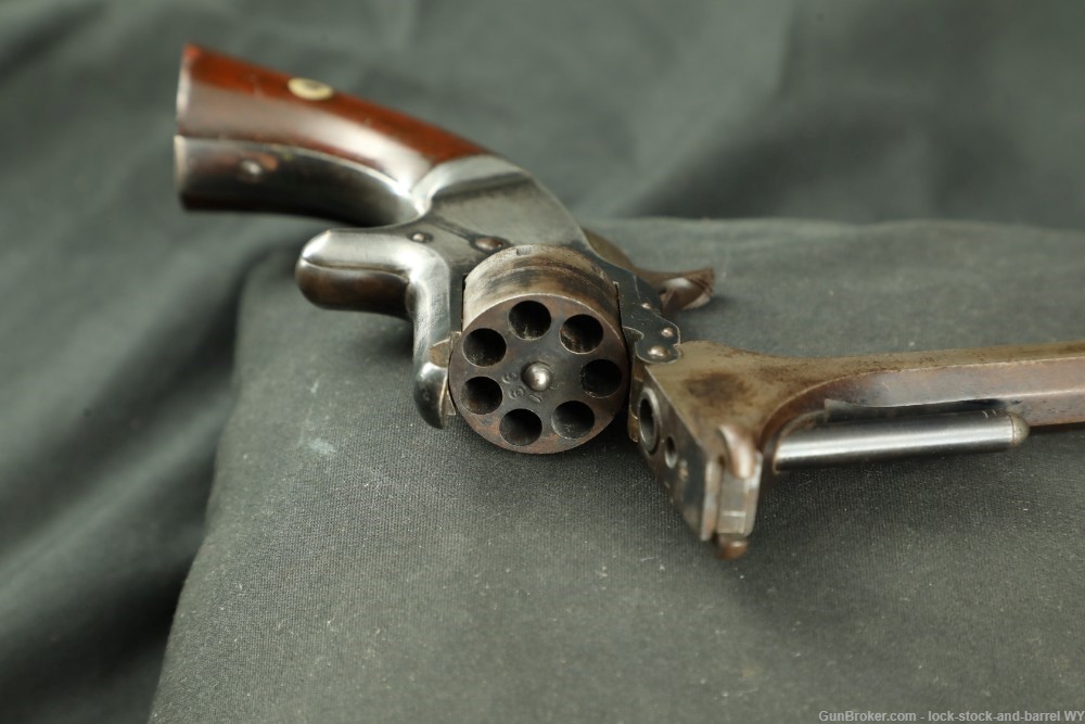 Smith & Wesson S&W Model Number One No. 1 .22 Short Tip Up Revolver Antique-img-10