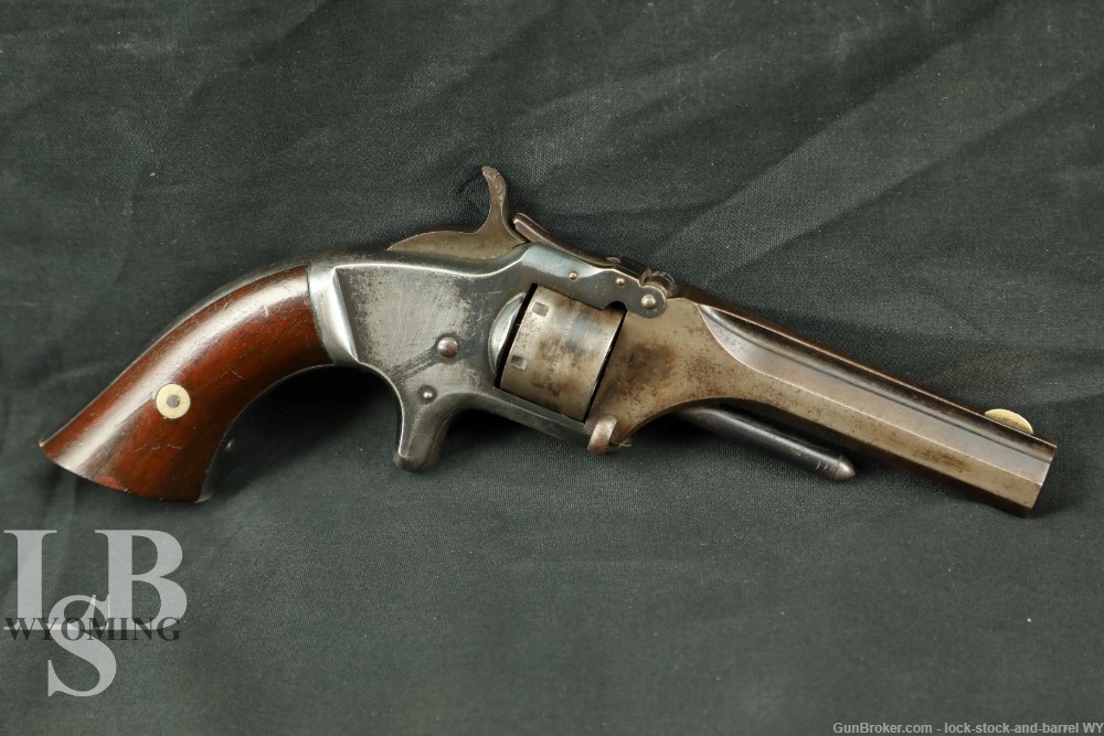 Smith & Wesson S&W Model Number One No. 1 .22 Short Tip Up Revolver Antique-img-0