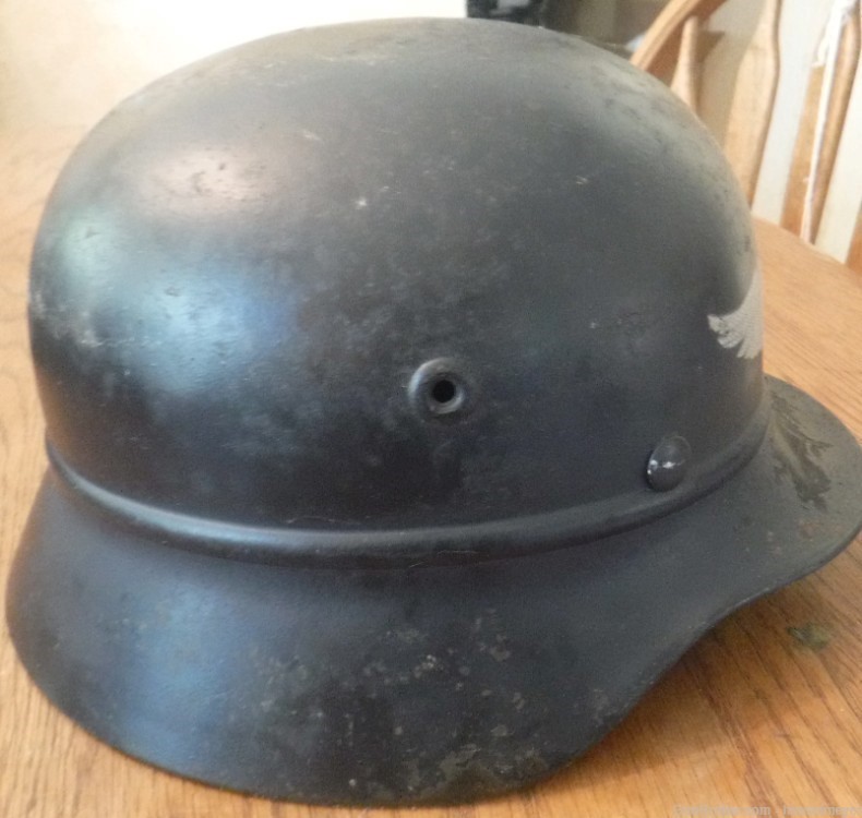 German WW2 Luftshutz M40 Beaded Helmet (Q 60)-img-2