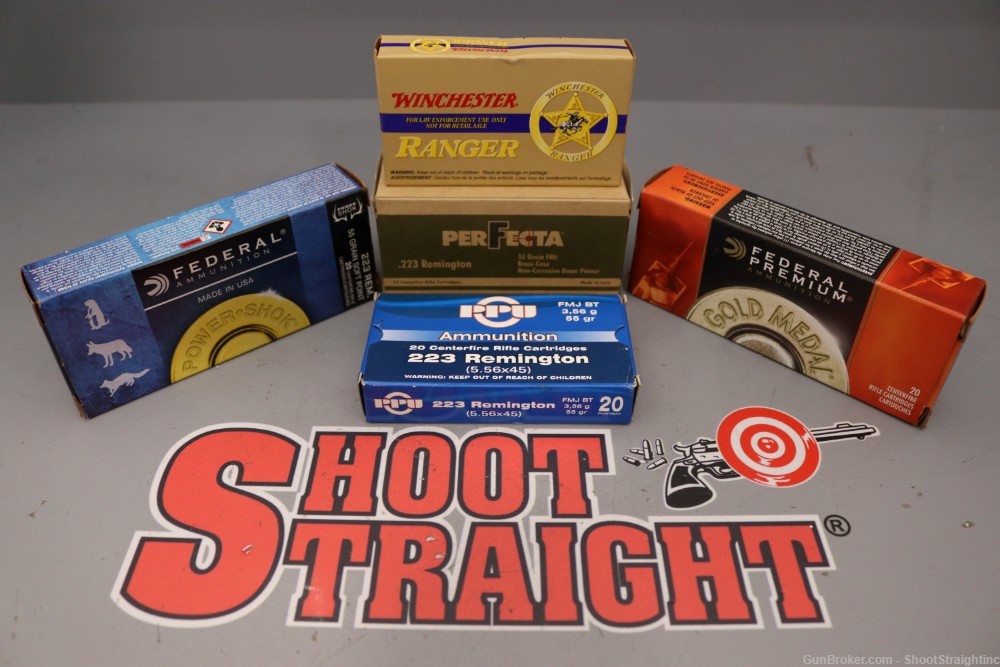 Lot O' 130rds of Misc. .223 / 5.56NATO  Federal, Winchester, PPU & Perfecta-img-0