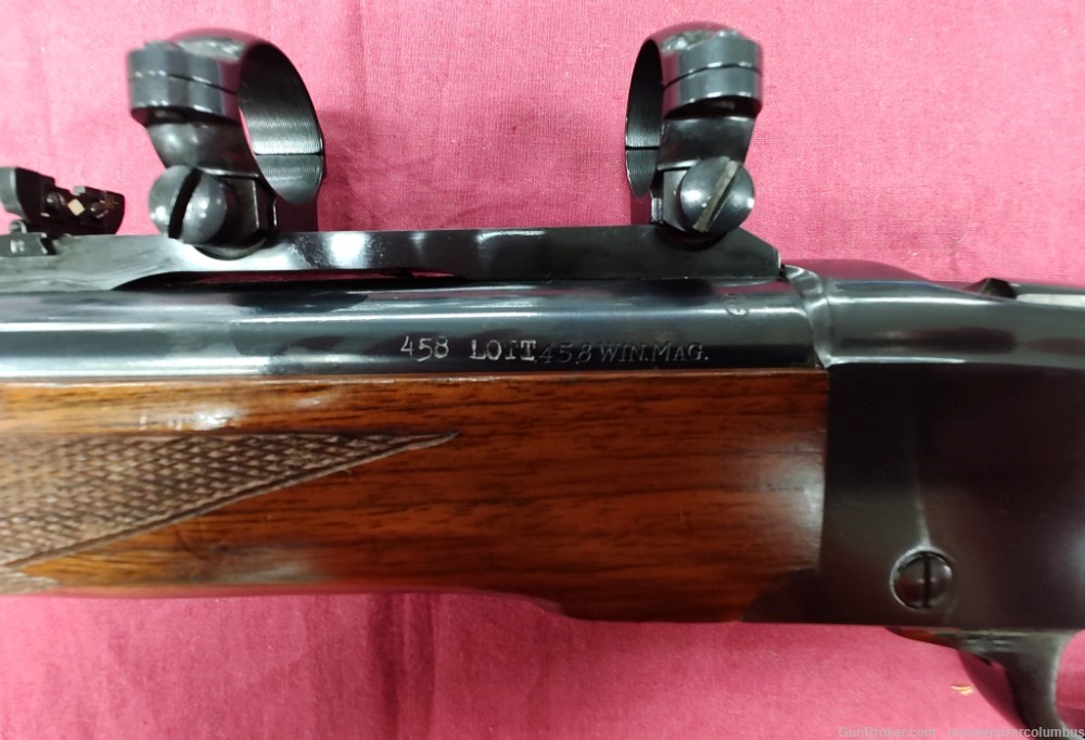 USED RUGER NUMBER 1 TROPICAL RIFLE RE CHAMBERED TO .458 LOTT-img-2