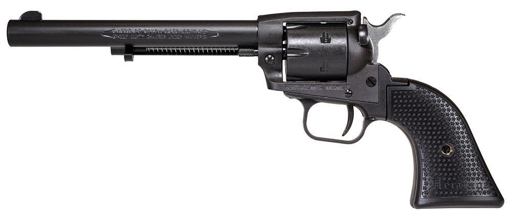 Heritage Mfg Rough Rider 22 LR Revolver 6.50 6 Shot Black SRR22BS6PG-img-1