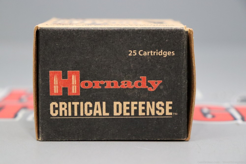 Lot o' 25 Rounds Hornady Critical Defense .38 Special +P 110gr Ammunition -img-1