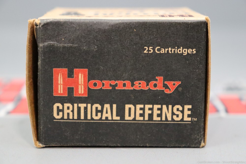 Lot o' 25 Rounds Hornady Critical Defense .38 Special +P 110gr Ammunition -img-3