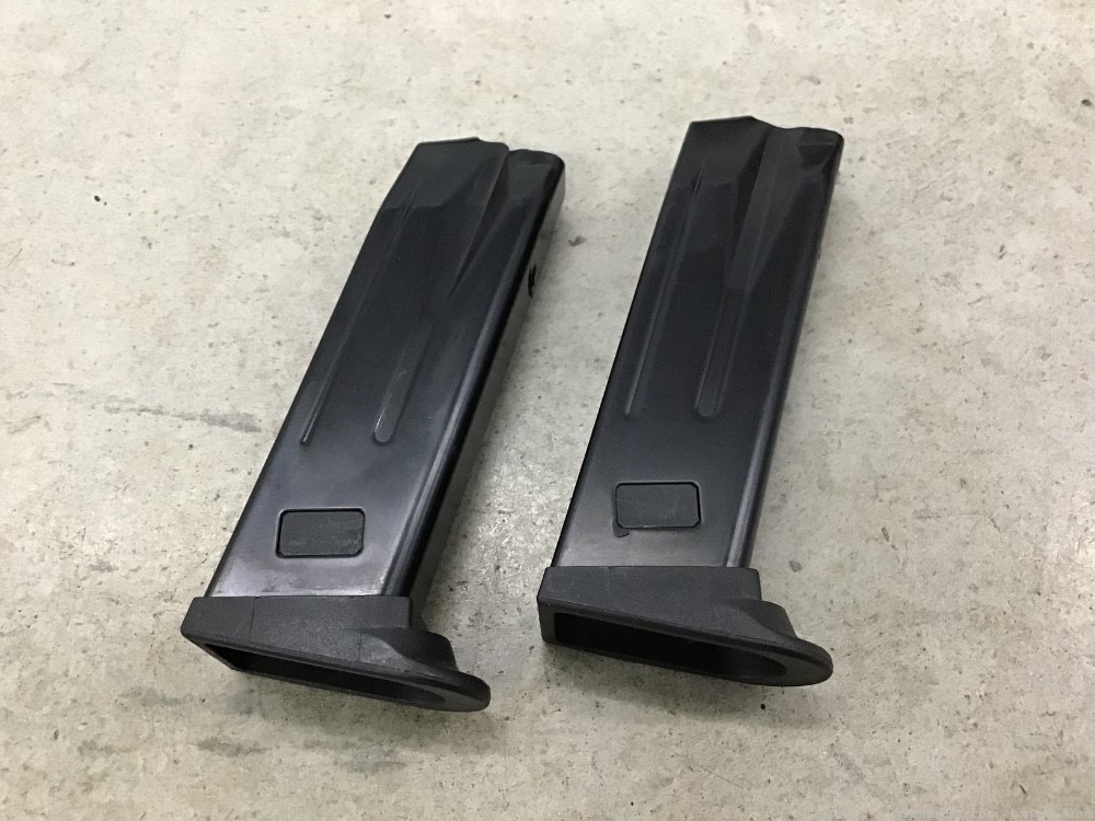 Lot of 2 Factory Heckler & Koch H&K .357 Sig 10rd Mags Penny Auction NR -img-0