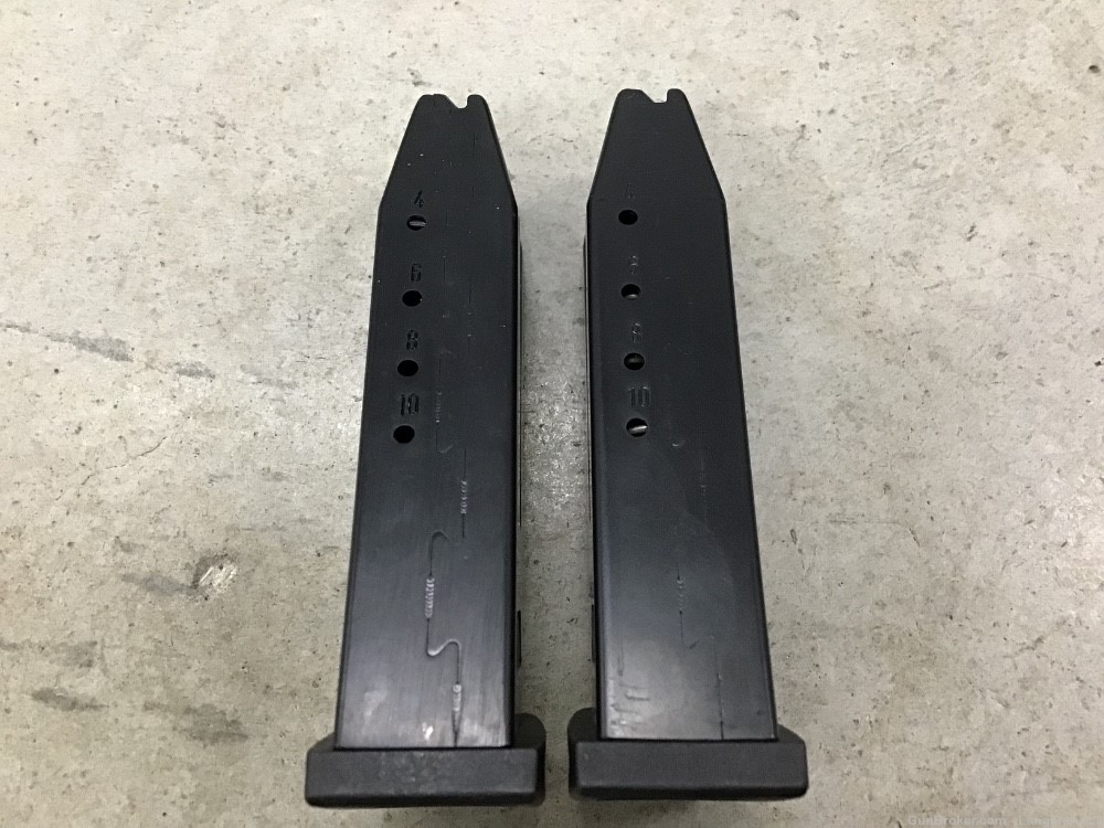 Lot of 2 Factory Heckler & Koch H&K .357 Sig 10rd Mags Penny Auction NR -img-2
