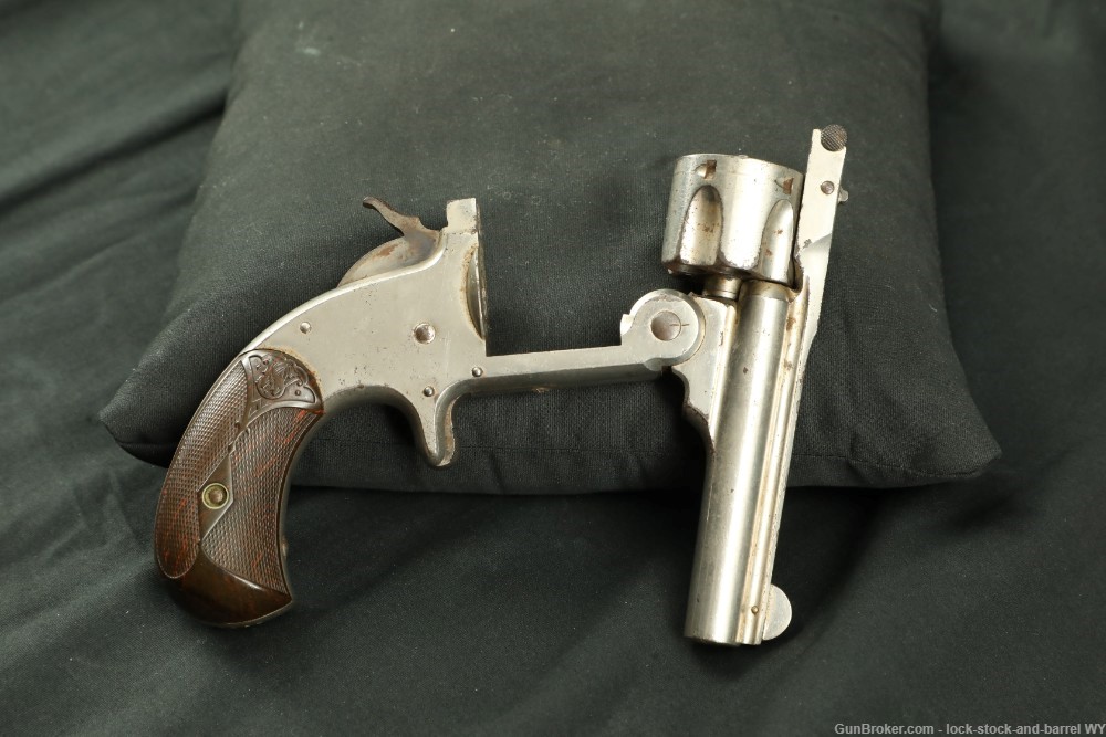 Smith & Wesson S&W .32 Single Action Model 1 1/2 Top-Break Revolver Antique-img-9