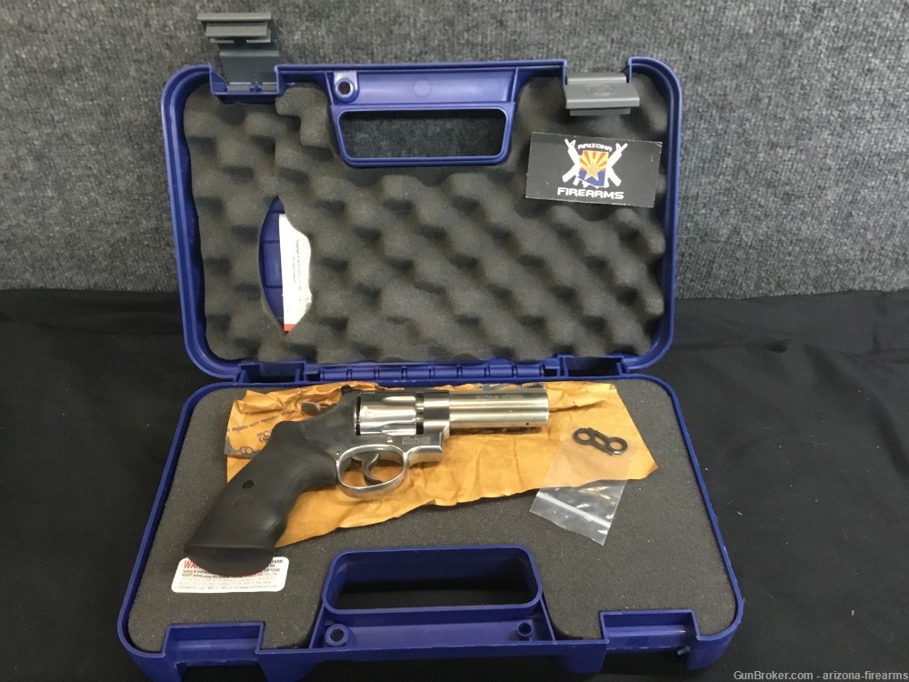 Smith & Wesson 610-3 6 Round SA/DA Revolver 10mm w/ Case, 3 Moon Clips-img-1