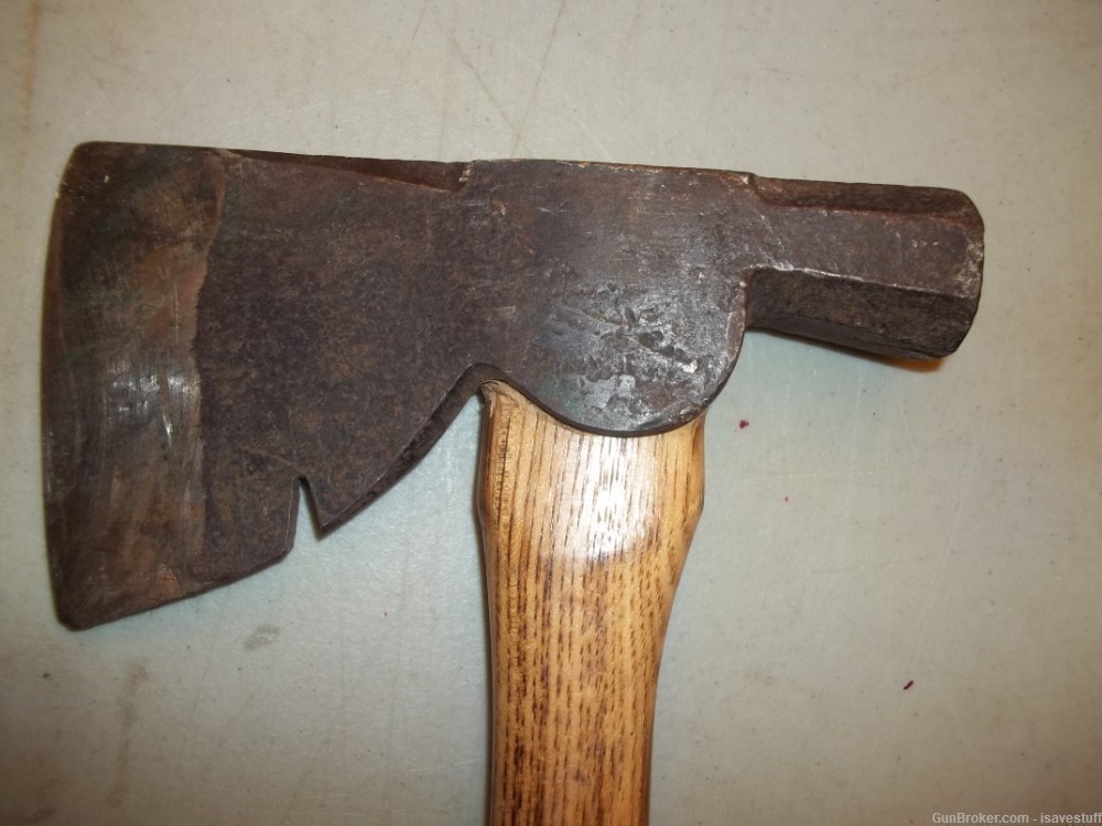 Vintage Union Tool Co. 14" Hand Axe Hatchet Fleischman Handle Camp Hunt-img-3