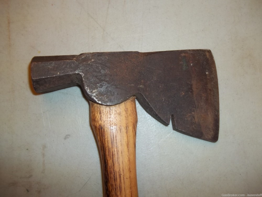 Vintage Union Tool Co. 14" Hand Axe Hatchet Fleischman Handle Camp Hunt-img-5