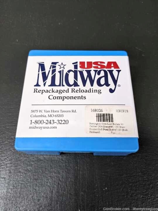 Midway USA 30 Cal .308 Diam. 150Gr SP 100Ct-img-0