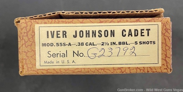 Iver Johnson Cadet  Revolver .38 Colt With Original Box Nice! Penny Start!-img-7
