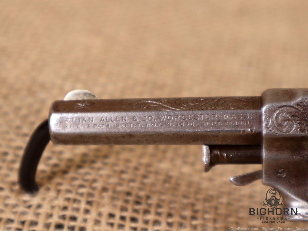 Ethan Allen & Co., 22 Sidehammer Rimfire Revolver, 8th Issue, *1858-1865* -img-15