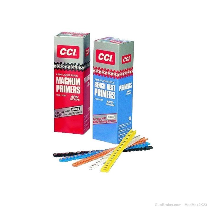 CCI APS Strip Small Rifle Magnum Primers #450  (Box of 1000 and Box of 900)-img-2