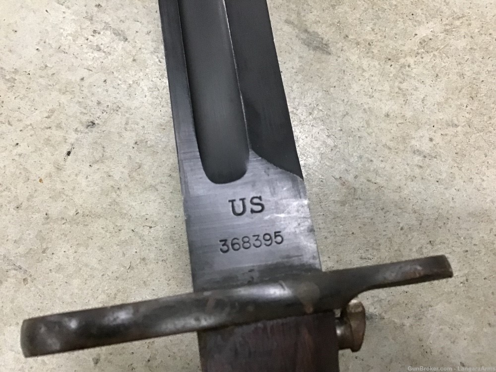 USGI M1905 Springfield 1903 Bayonet Made 1909 Canvas Scabbard Penny 0.01 NR-img-10