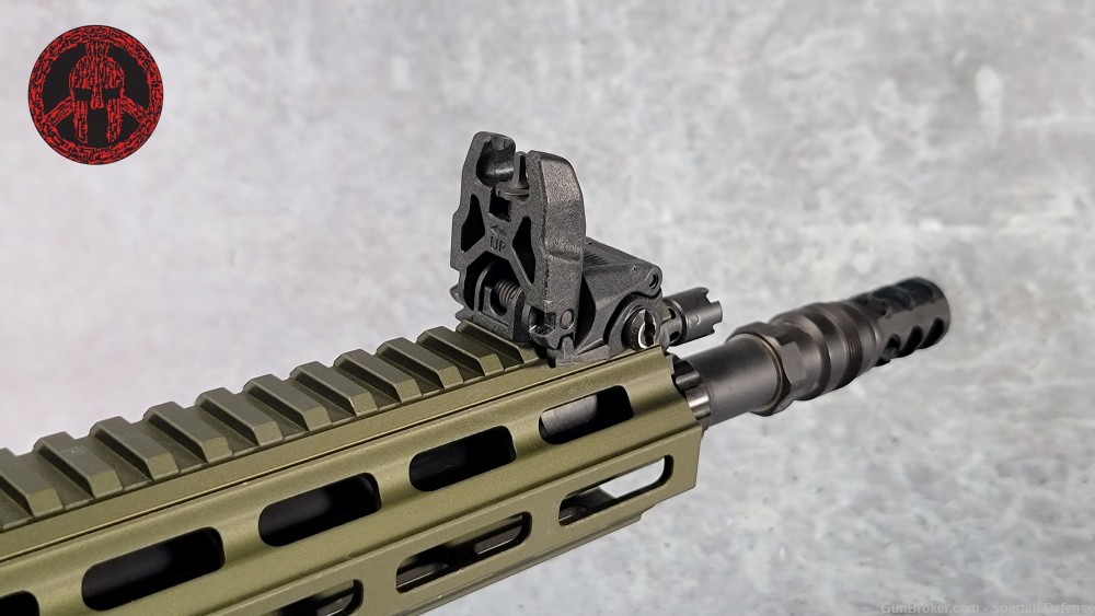 USED PWS Alpha OD Green 5.56 16" Pin and Weld Magpul BUIS-img-6