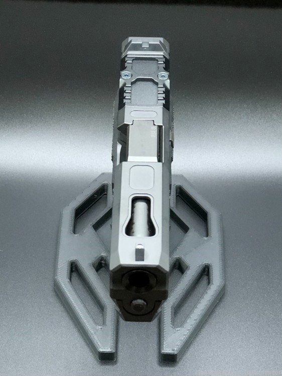 New Custom glock 19 gen3 Graphite black SCT Frame w Leo Precision slide 9mm-img-2