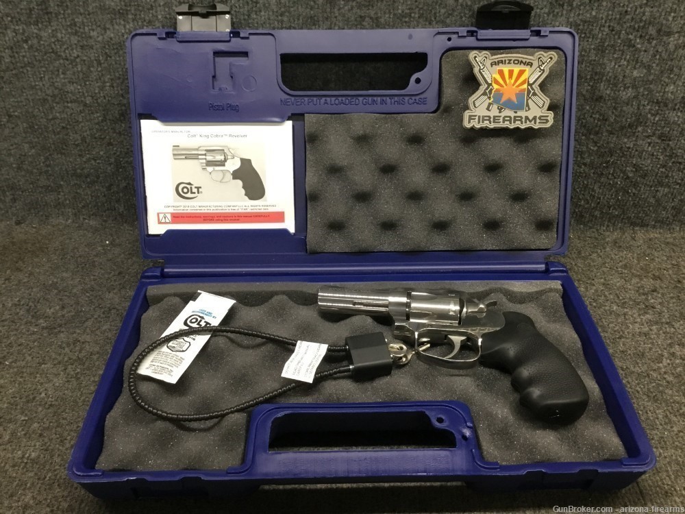 Colt King Cobra SA/DA Revolver 6 round .357 w/ Case-img-0