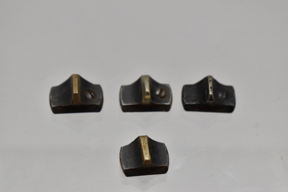 4 Winchester No 21 Silver Sporting Front Sights-img-0