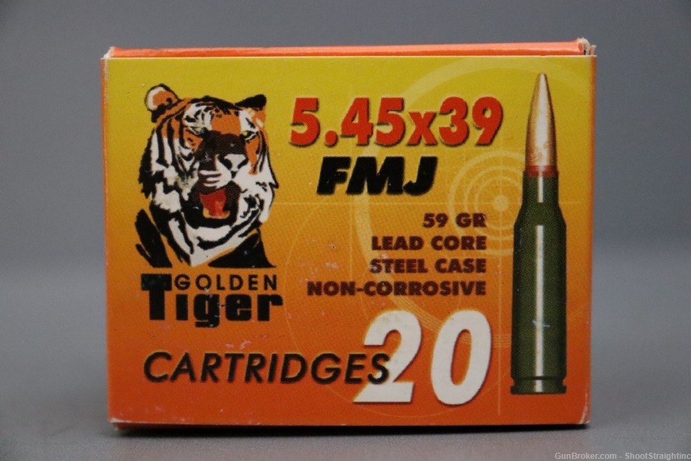 Lot O' Golden Tiger 59gr Lead Core 5.45x39mm [91rds]-img-1