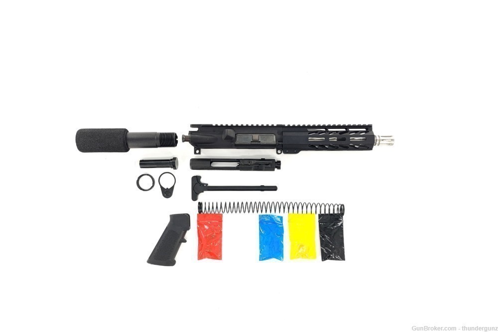 AR-15 Kit Assembly, Black 7.5 "Stainless Barrel, 7"Rail-(NO LOWER)-img-0
