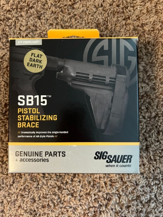 Sig Sauer SB15 Pistol Stabilizing Brace Tan-img-0