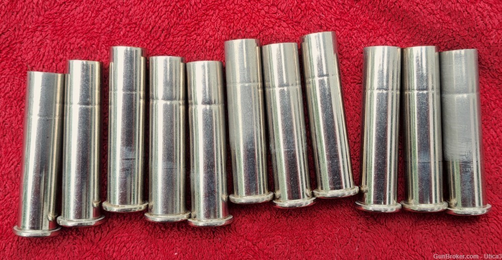 Lot Count 140 of 45-70 Govt Nickeled Brass -img-1
