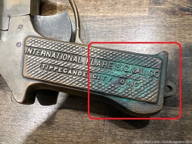 1943 International Flare Signal Co. Single Shot Flare Gun *NR* PENNY-img-7