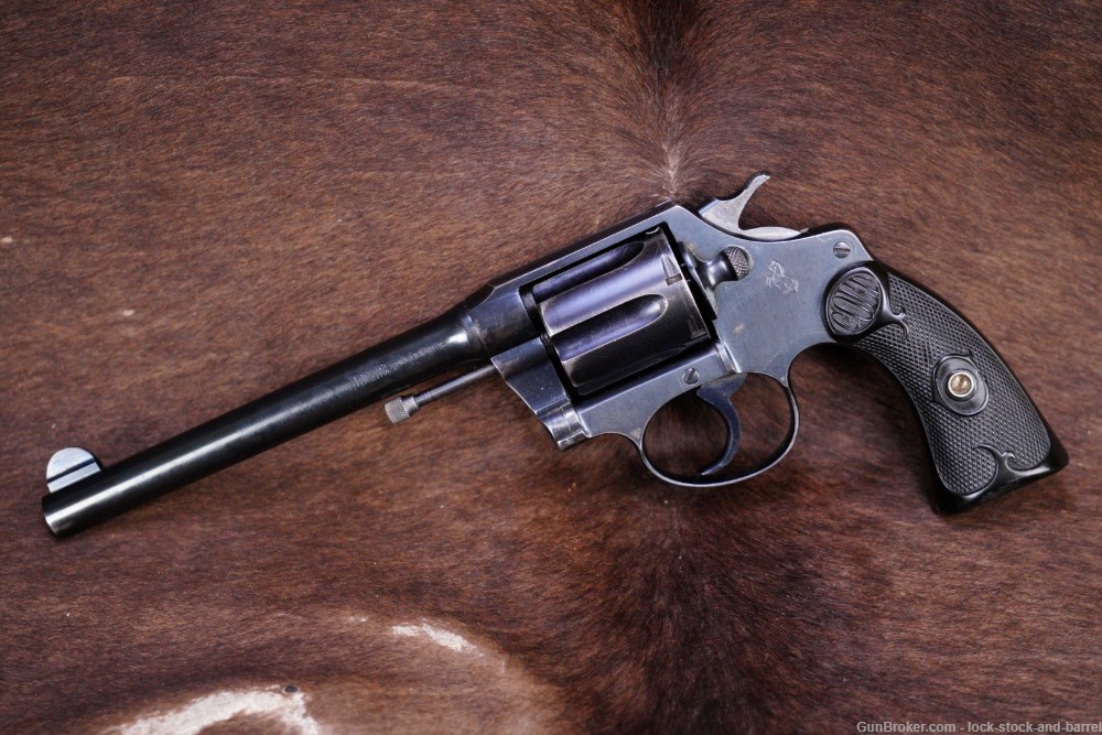 Colt Police Positive .38 Special, 1st Issue 6" DA Revolver, MFD 1922 C&R-img-3