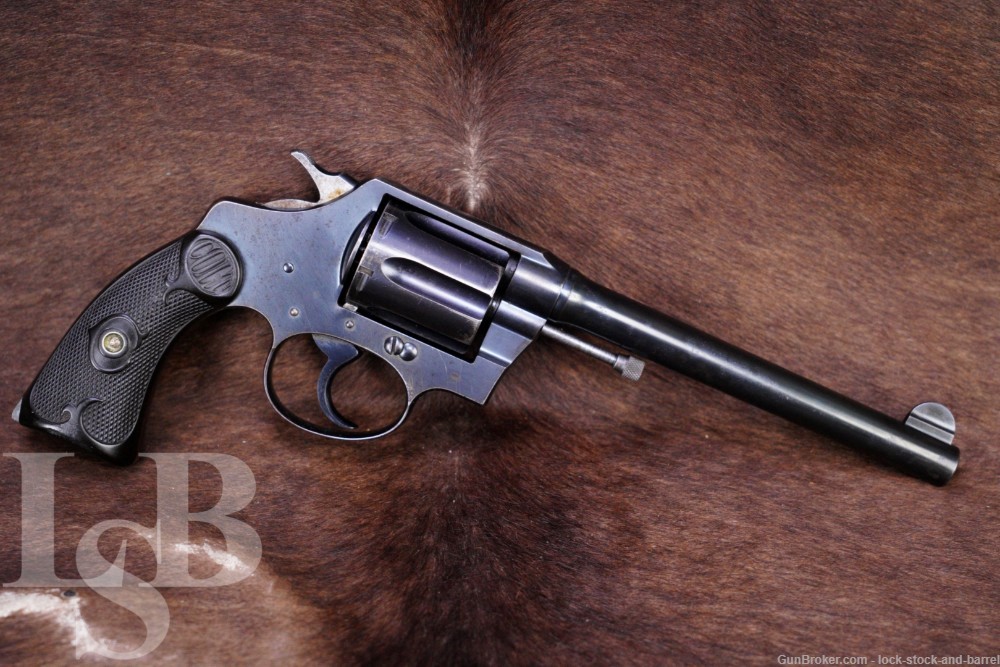 Colt Police Positive .38 Special, 1st Issue 6" DA Revolver, MFD 1922 C&R-img-0
