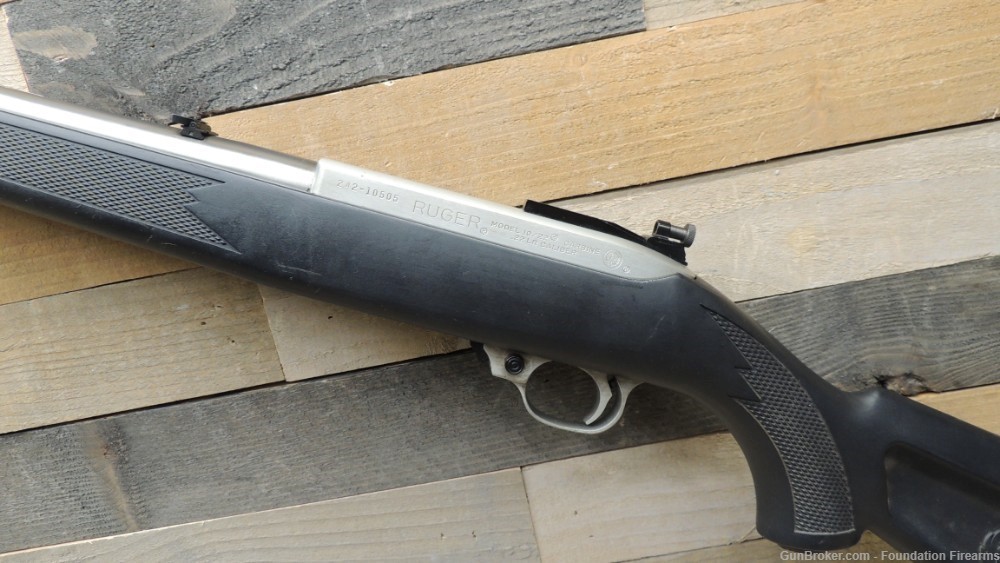 Ruger 10/22 Stainless W/ Zytel Stock .22LR Excellent 1995 Mfg-img-7